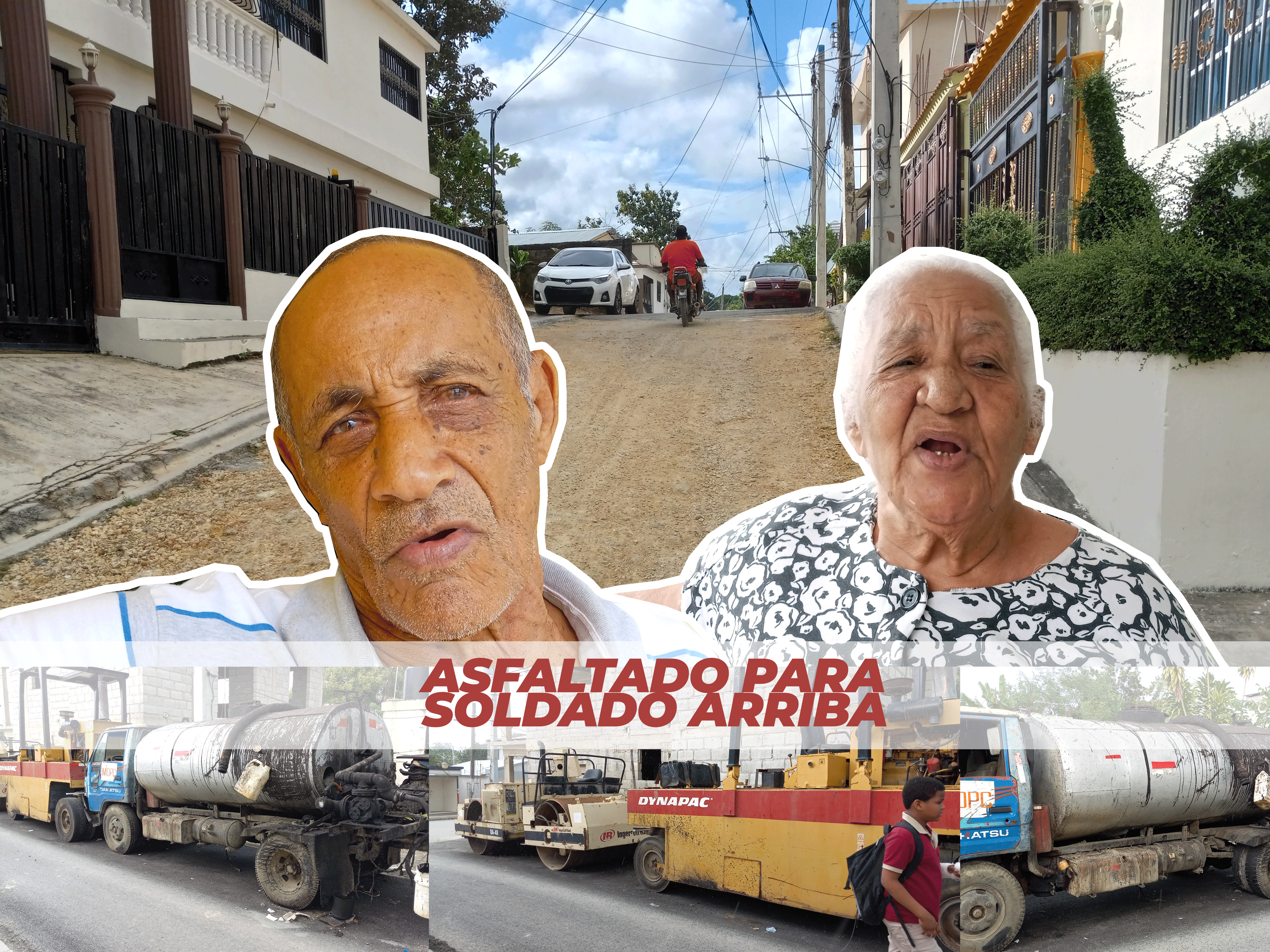 Comunitarios de Soldado Arriba piden se concluya plan de asfaltado en el sector