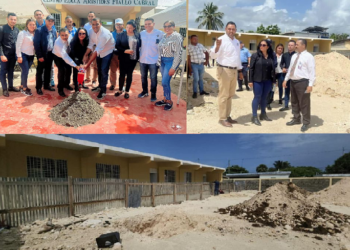 Inician construcción de un bajo techo y remozamiento del centro educativo Arístides Fiallo Cabral en Cabrera