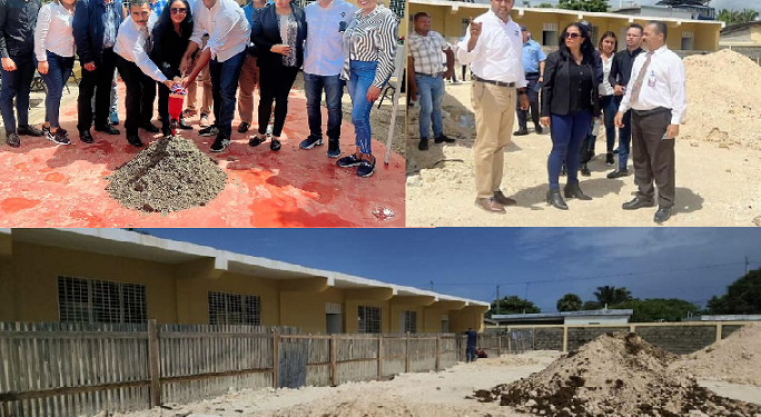 Inician construcción de un bajo techo y remozamiento del centro educativo Arístides Fiallo Cabral en Cabrera