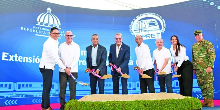 Abinader inicia trabajos para la extensión de la línea del Metro en Villa Mella