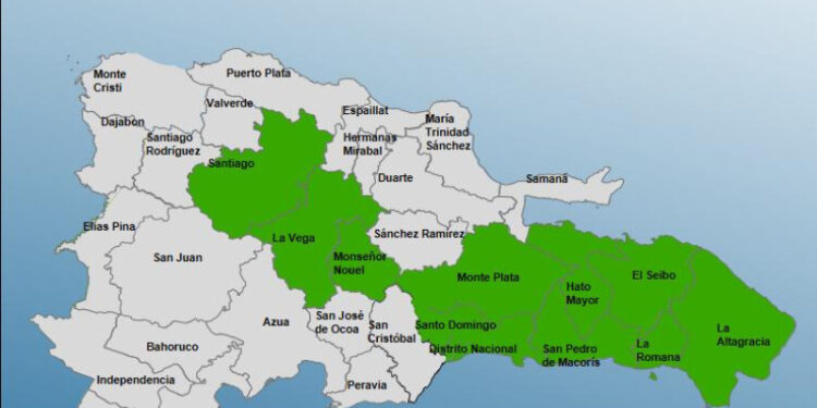 Aumentan a 11 las provincias en alerta verde por vaguada