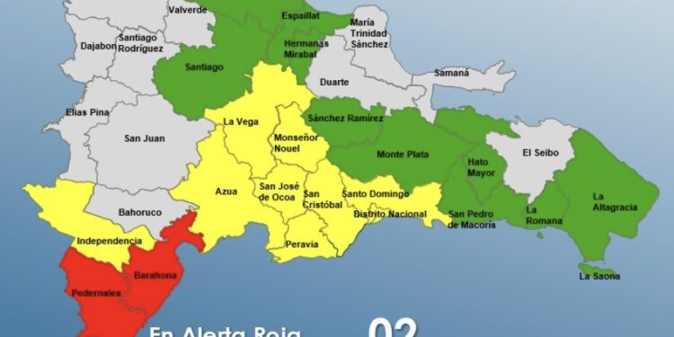 2 provincias en alerta roja, 7 en amarillas y 14 en verde debido al huracán Beryl