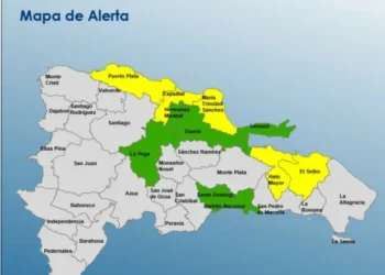 COE aumenta a seis las provincias en alerta amarilla; María Trinidad Sánchez entre ellas