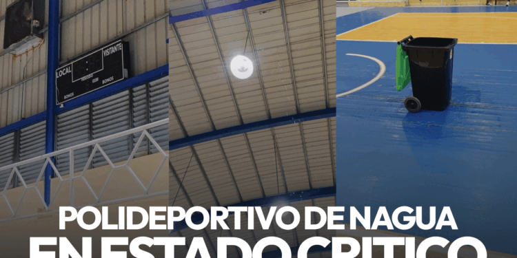 Polideportivo de Nagua en condiciones críticas a una semana del torneo de baloncesto superior