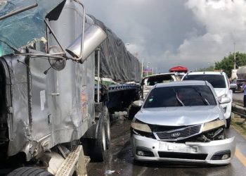 10 heridos tras choque múltiple en el municipio de Navarrete