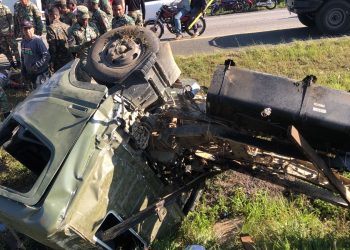Dos militares fallecen y varios resultan heridos en accidente en autopista Duarte