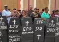 Movimiento Popular realiza “entierro popular” de instituciones estatales en San Francisco de Macorís