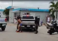 Tres heridos durante enfrentamiento entre jóvenes y agentes policiales en sector Río Mar de Nagua