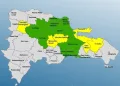 COE mantiene 15 provincias en alerta por lluvias y ráfagas de viento; María Trinidad Sánchez entre ellas