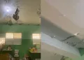 ¡Escuelas al borde del colapso! Filtraciones y grietas amenazan la vida de estudiantes en Nagua