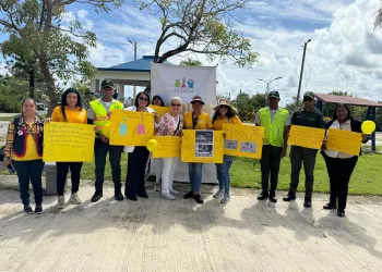 CONANI realiza parada cívica y jornada de sensibilización en Nagua por el cierre del Mes de la Prevención del Abuso Infantil