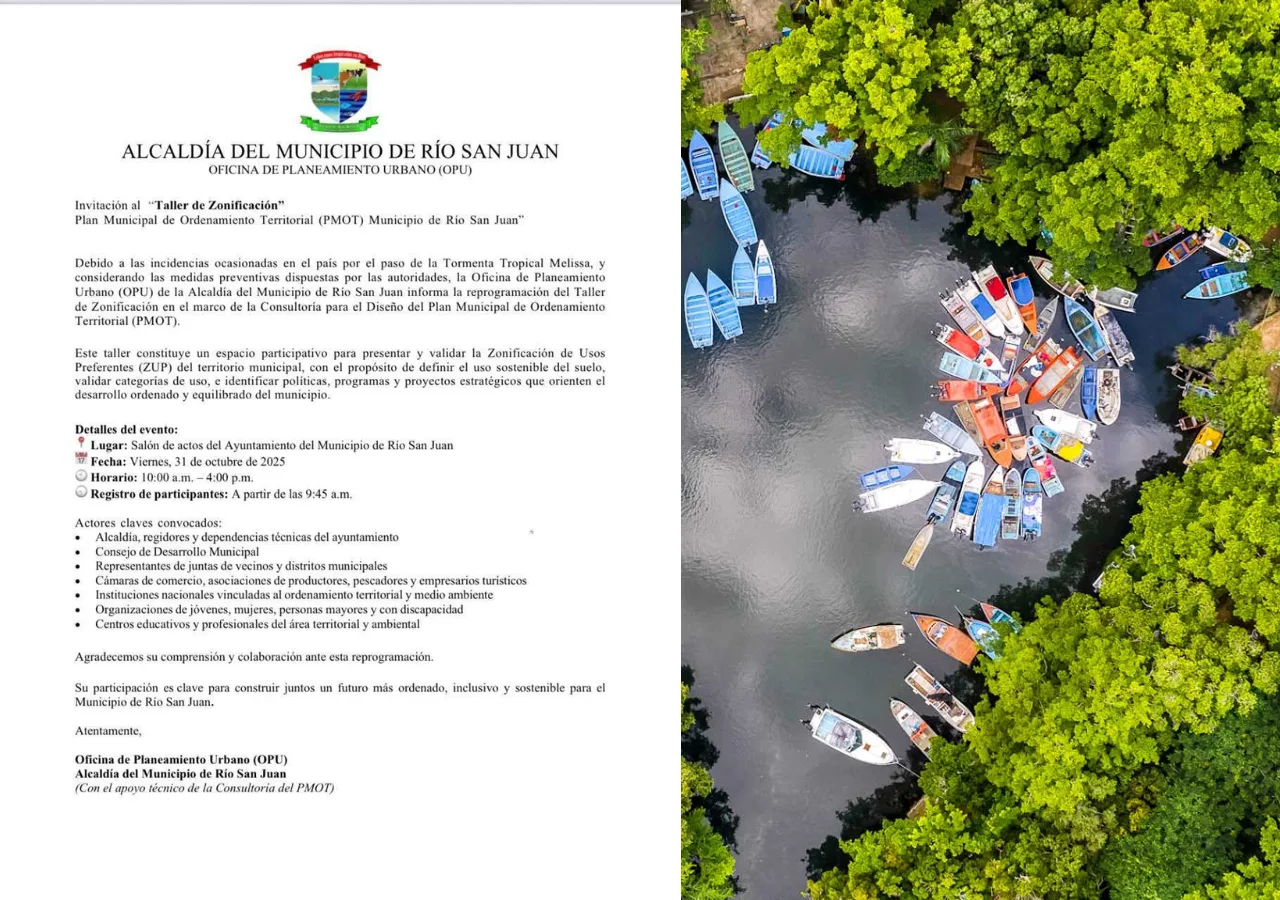 Alcaldía de Río San Juan realizará Taller de Zonificación Municipal ...